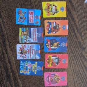 Paw Patrol Trading Cards — Blue, Yellow, Orange, Red, Pink, Purple